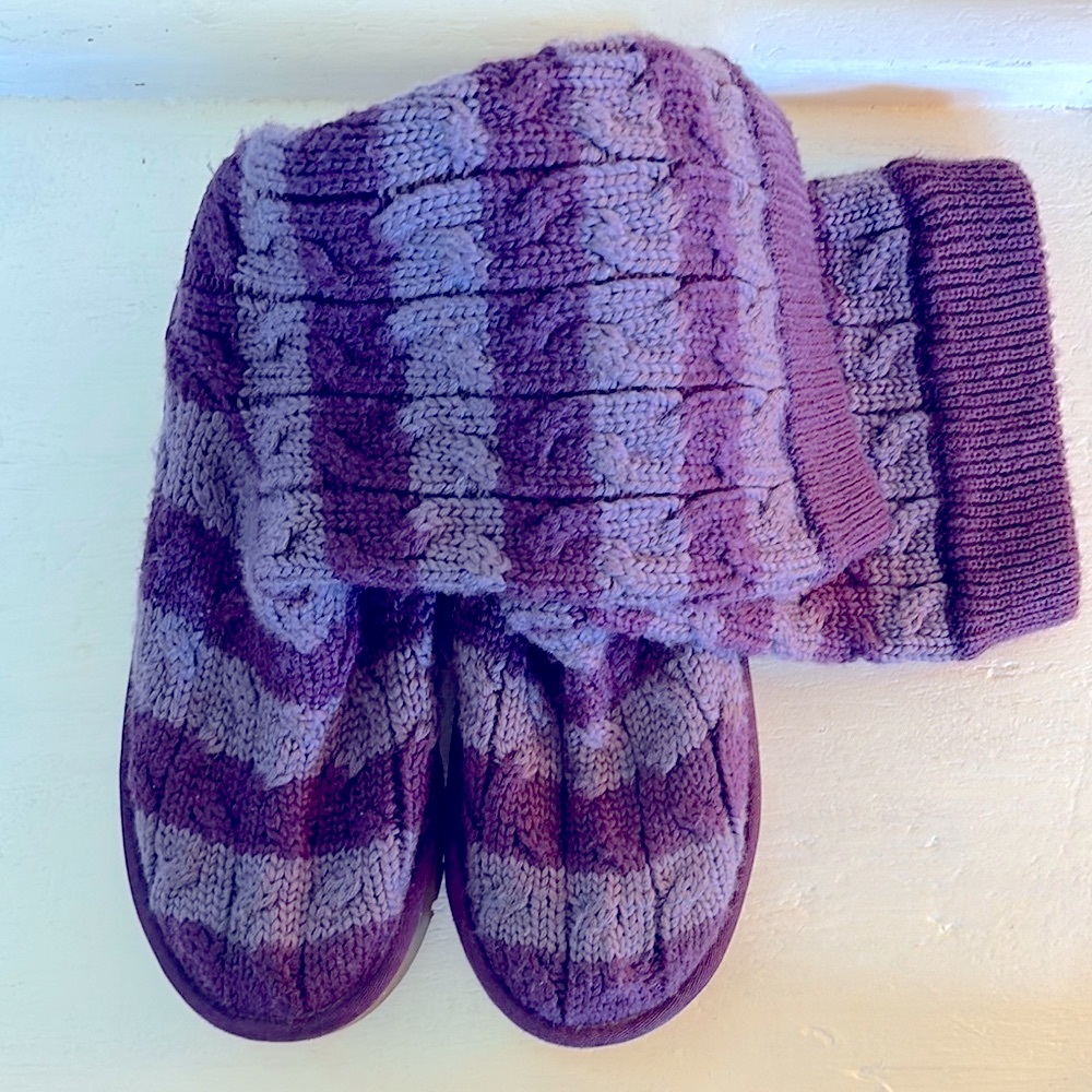 Purple stripe Ugg boots